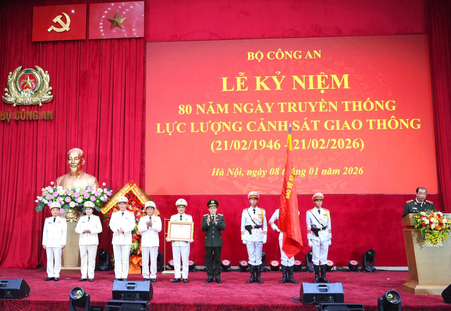 Bộ Công an tổ chức kỷ niệm 80 năm Ngày truyền thống lực lượng Cảnh sát giao thông (21/02/1946 - 21/02/2026) và đón nhận Huân chương Quân công hạng Nhất